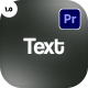 Text Presets for Premiere Pro - VideoHive Item for Sale