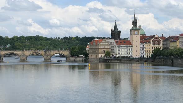 Prague City - Old Town - Charles Bridge - Vltava River