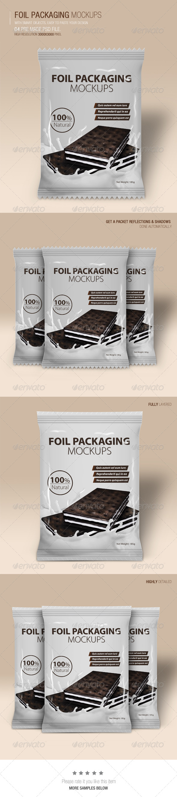 Download Foil Mockup Graphics Designs Templates From Graphicriver PSD Mockup Templates