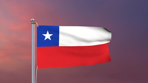 Chile Flag 4k