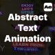 Abstract Text Animation \ AE - VideoHive Item for Sale