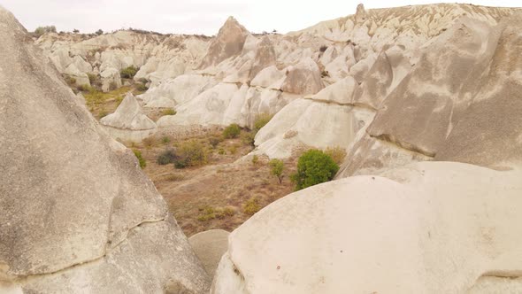 Cappadocia Landscape Aerial View. Turkey. Goreme National Park