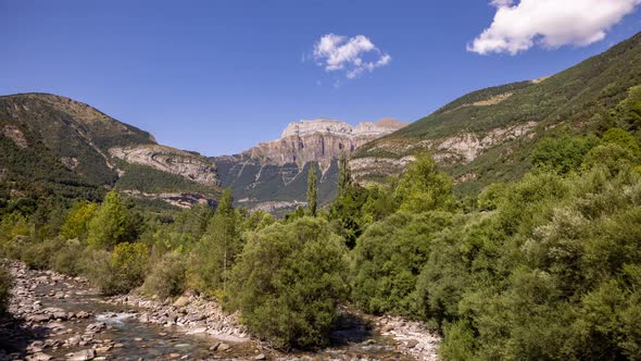 Clouds Passing Over Monte Pedido Mountains