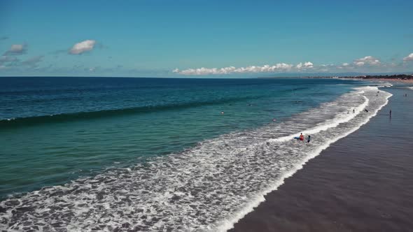 Fly Over the Beach with Stunning Ocean Views