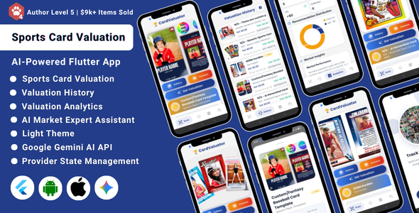 AI-Powered Sports Card Valuation Flutter App | Value Scanner & Identifier