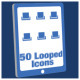 50 Animated Looped Icons Pack With Transitions - VideoHive Item for Sale
