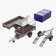 Cargo Trailer Set M1 - 3DOcean Item for Sale