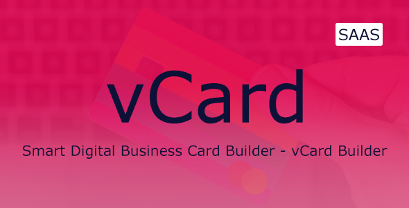 vCard SaaS – Digital Business Card Builder