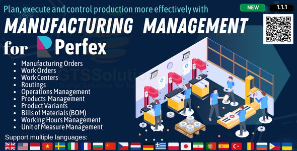 Manufacturing Management module for Perfex CRM