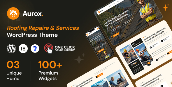 Aurox - Roofing Services WordPress Theme