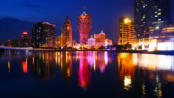 Beautiful architecture building in Macau city