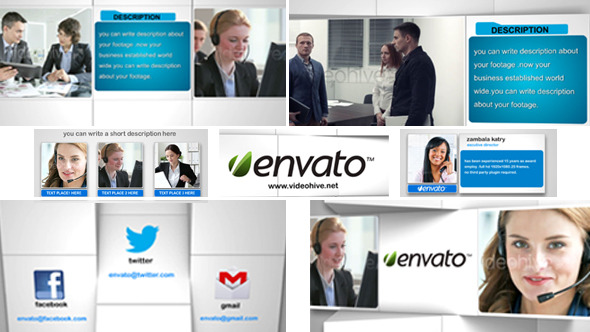 Corporate Cube Rotate Style Presentation alt