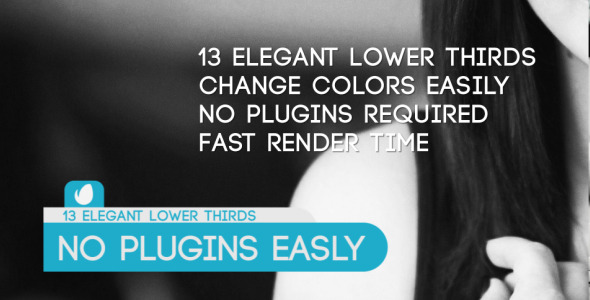 13 Elegant Lower Thirds alt