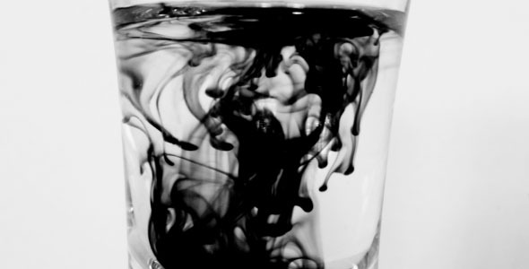 Ink In Glass Of Water