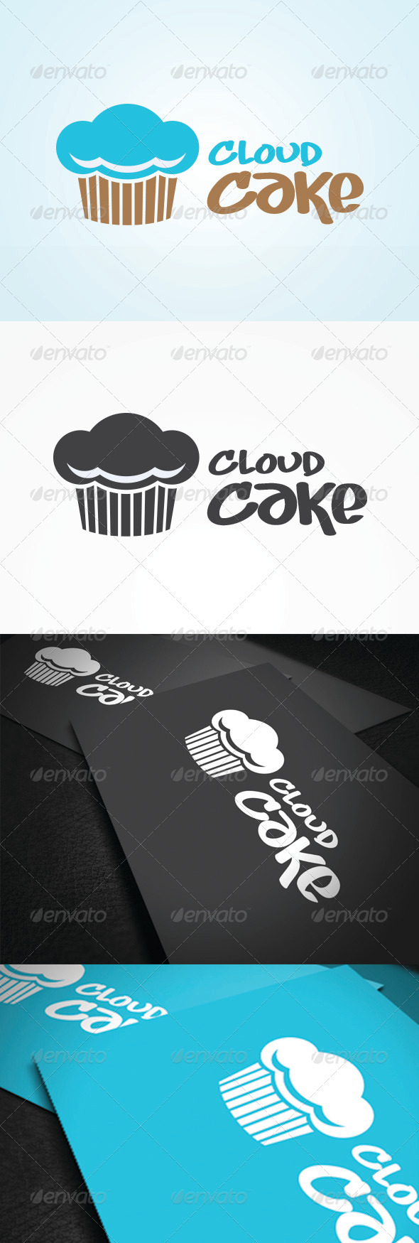 Cloud Cake Logo Template