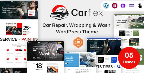 Carflex – Car Repair, Wrapping & Wash WordPress Theme