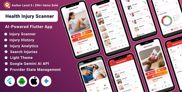 InjuriScan AI – Smart Injury Scanner & Health Assistant Flutter App