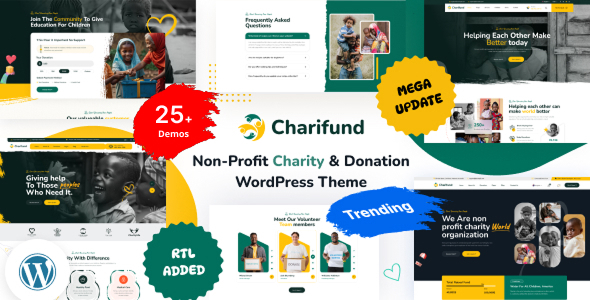 ChariFund - Charity WordPress Theme Multipurpose