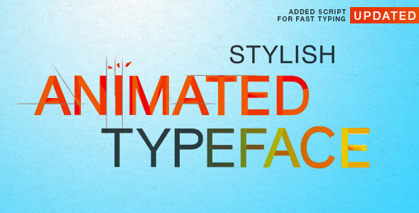 Stylish Animated Typeface