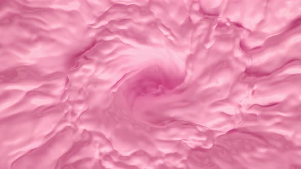 Super Slow Motion Shot of Swirling Pink Milky Wortex at 1000Fps