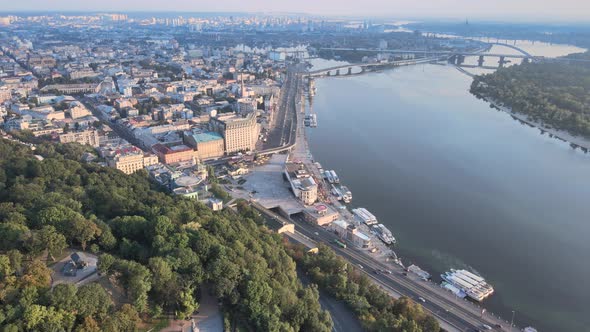 Kyiv, Ukraine Aerial View of the City, Kiev