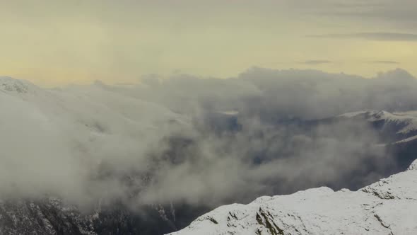 Snowcapped mountains