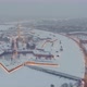 Aerial Footage of the Peter and Paul Fortress in a Snow Storm in a Winter Evening Night Illumination - VideoHive Item for Sale