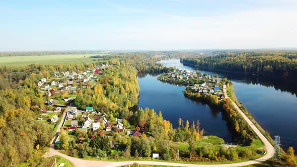 Zapadnaya Dvina River And Lushchyha Village 07