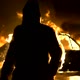 Man On Fire. The Burning Driver. Car Explosion. Stuntman. Slow Motion - VideoHive Item for Sale