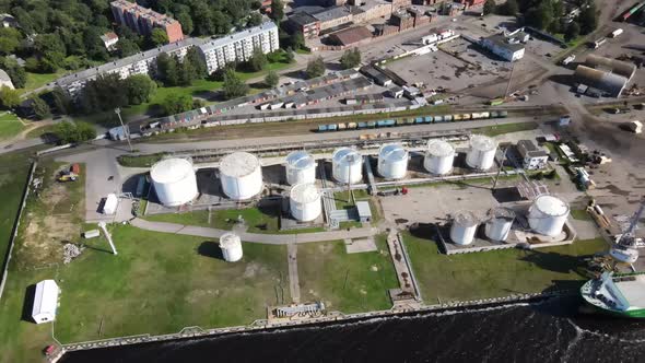 Petrol tanks warehouse