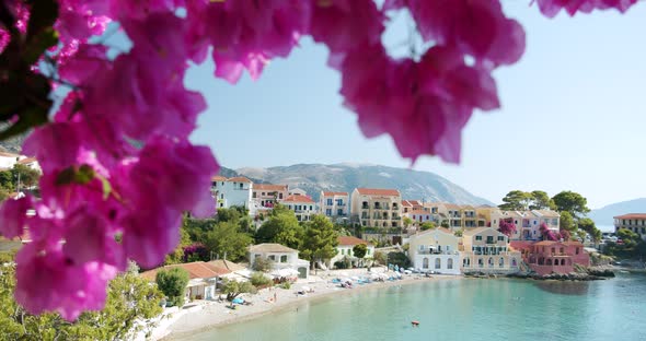 Beautiful Small Assos Village on Kefalonia Island Greece