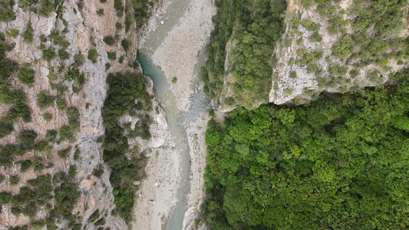 The hot springs in the Albanian balkan mountains.