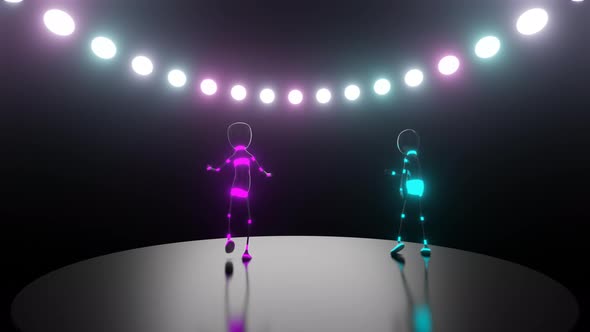 Dance Battle VJ Siamless Loop