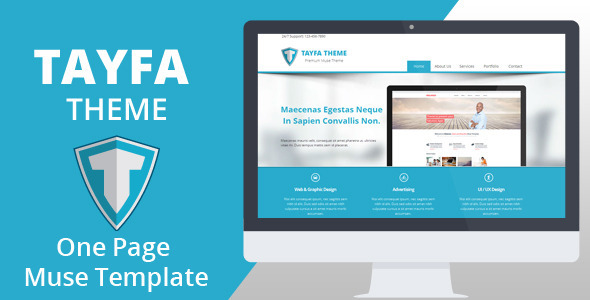 Tayfa One Page Muse Template