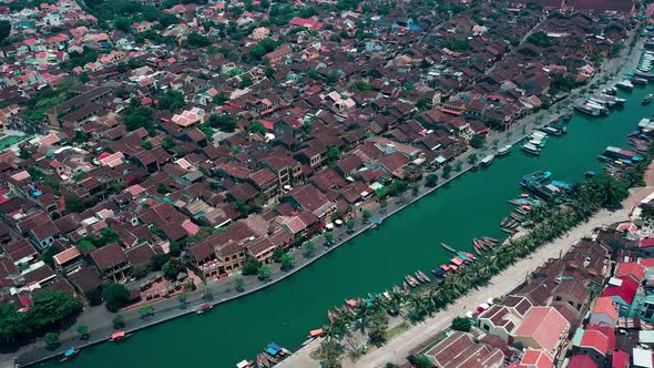 Aerial view of Hoi An ancient town