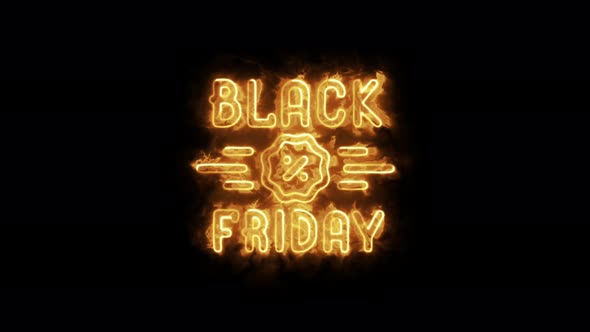 Black Friday on Fire.Black Friday Commercial video.Background for Promo Video.Black Friday alt