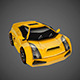Yellow speed car - 3DOcean Item for Sale