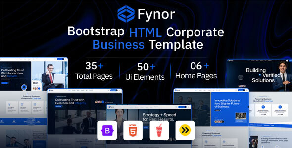 Fynor - HTML Bootstrap Corporate Business Template