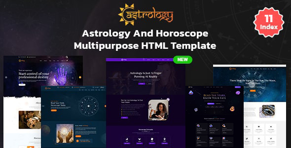 Astrology and Horoscope Responsive  HTML 5 Template