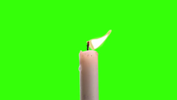 Candle on Green Screen. / Videohive, Stock footage, Religious