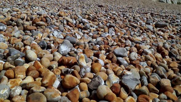 Colorful Pebbles on a Beach, Dover, England