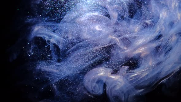 Space Clouds Nebula Texture Background of Cosmic Galaxy Fluid Dynamics Made of Ink