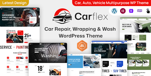 Carflex – Car Repair, Wrapping & Wash WordPress Theme
