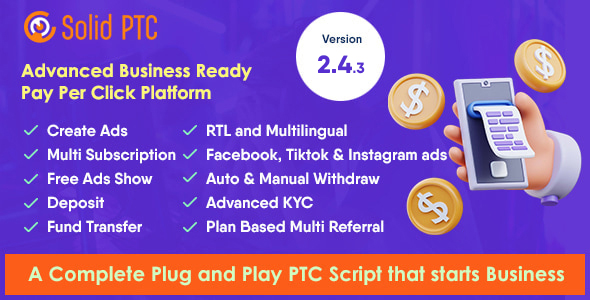 Solid PTC - Advanced Pay Per Click Platform