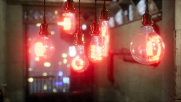 Old Retro Vintage Incandescent Light Bulb alt