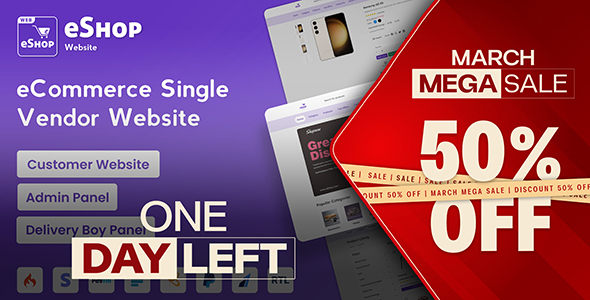 eShop Web - eCommerce Single Vendor Website