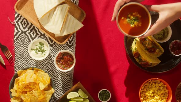 Mexican Food on Table