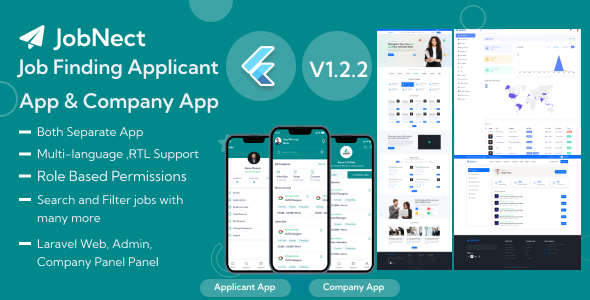 JobNect – The Job Finding Applicant App & Employer / Company App