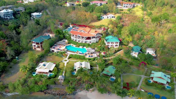 Saint Lucia Castries From Above with Luxury Hotels  St Lucia Tropical Island