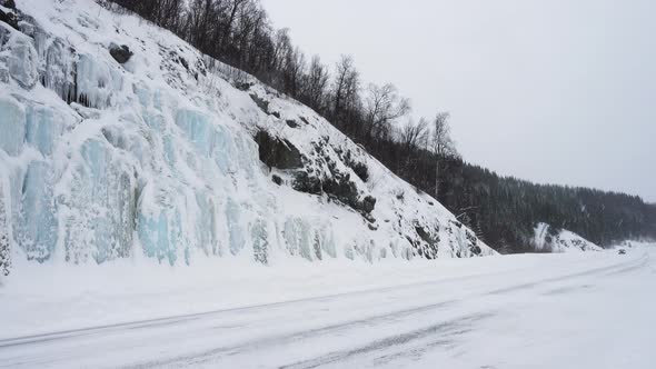 Cars On A Snow Covered Slippery Road 3 alt